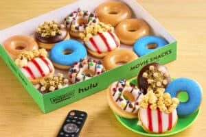Krispy Kreme & Hulu Join Forces for Movie Snack Doughnuts