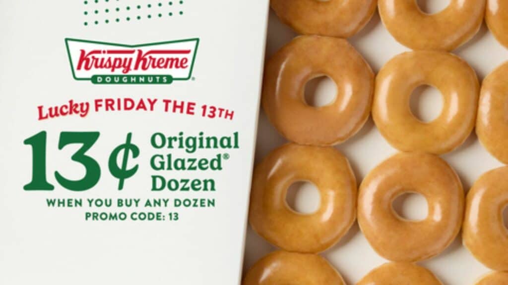 Krispy Kreme Offering 13-Cent Doughnuts on Friday the 13th