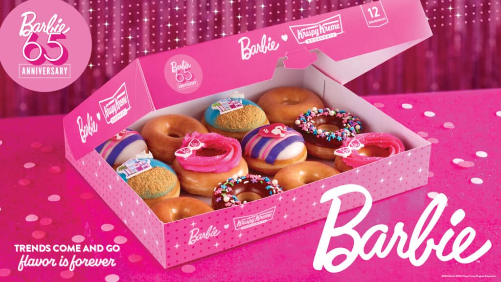 Krispy Kreme Celebrates 65th Anniversary of Barbie With Doughnut Collection