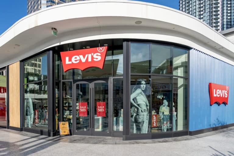 A Levi store at Westfield Century City mall in Los Angeles, CA, USA.
