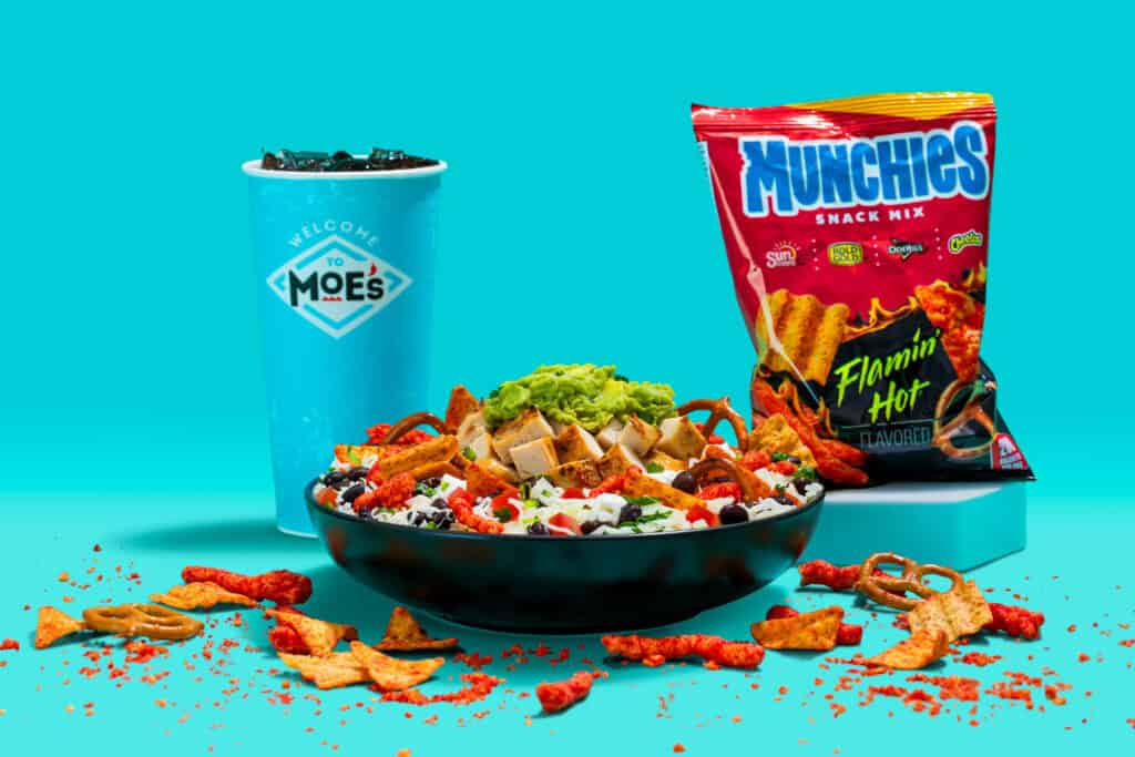 Moe’s Southwest Grill Adds Munchies Flamin’ Hot Snack Mix to Its Menu. Here’s What We Know