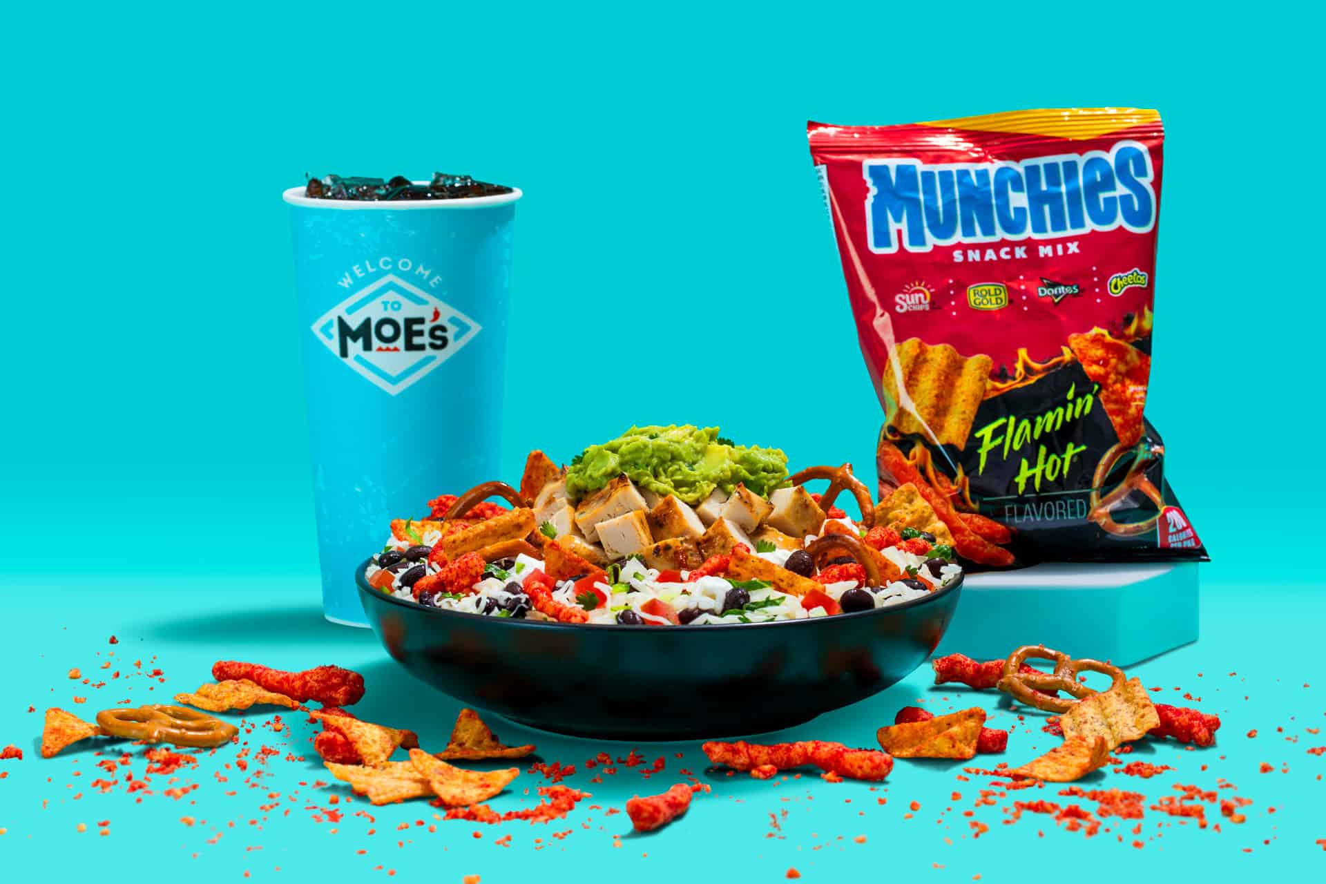 Moe's Southwest Grill Adds Munchies Flamin' Hot Mix to Its Menu. Here's What We Know.