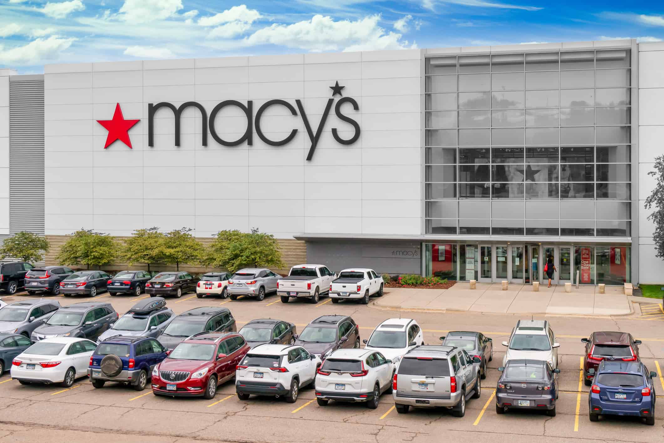 Macy's Retail Department Store Exterior and Trademark Logo