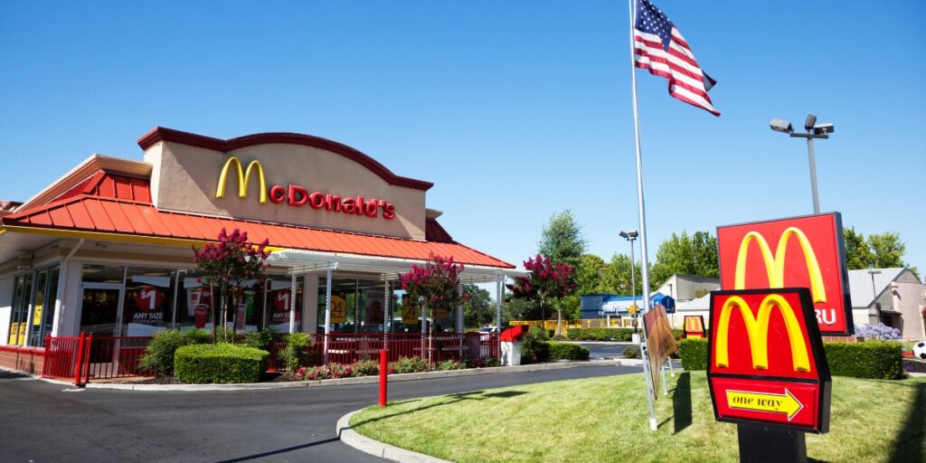 Image of the outside of McDonald's