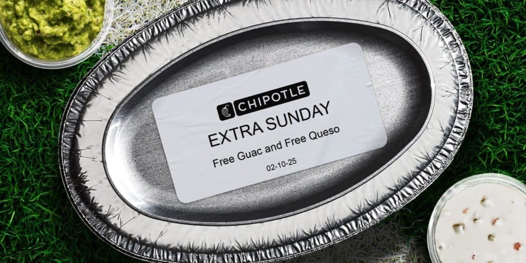 Chipotle extra Sunday