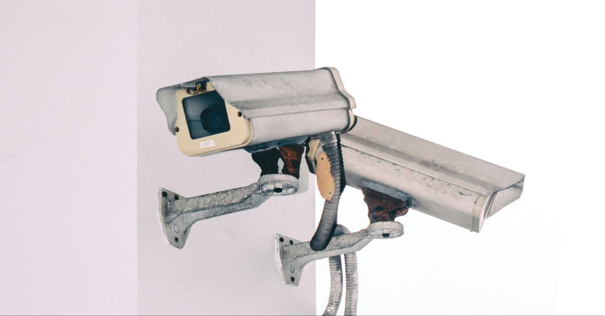 A security camera helps stop retail theft