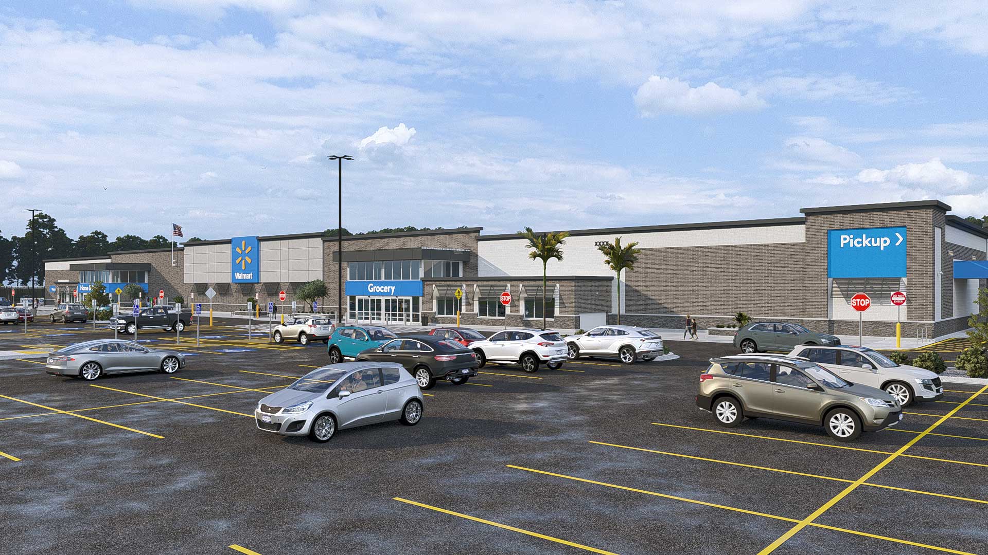 Rendering of new Walmart Supercenter