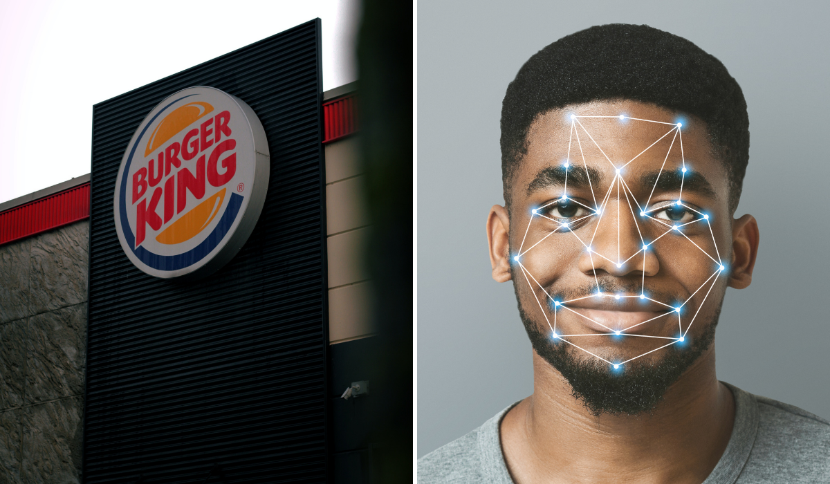 Burger King sign and facial recognition