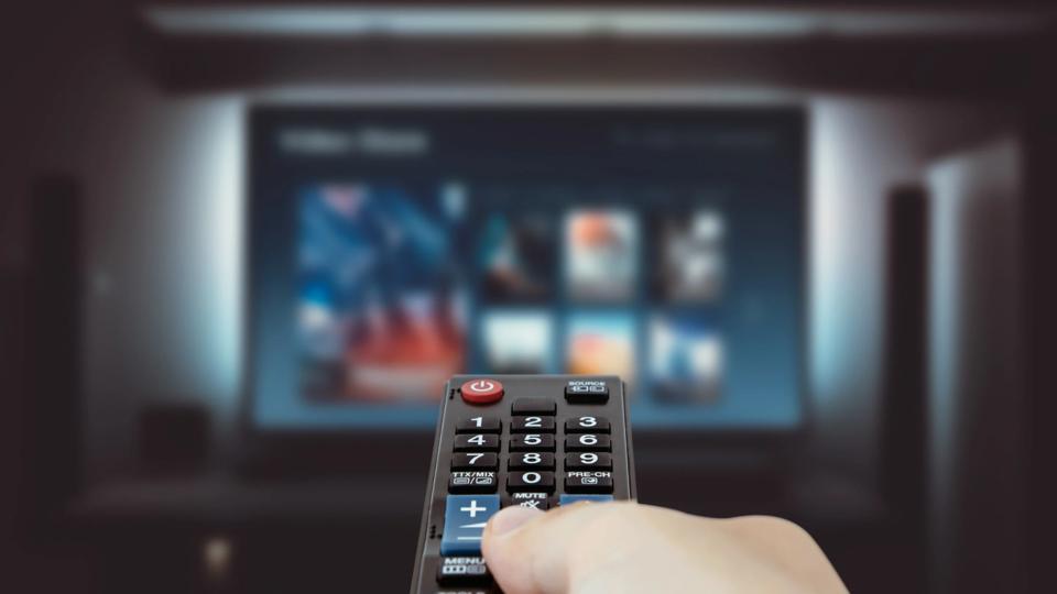 Remote pointing at a TV
