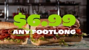 Subway brings back its $6.99 footlong deal