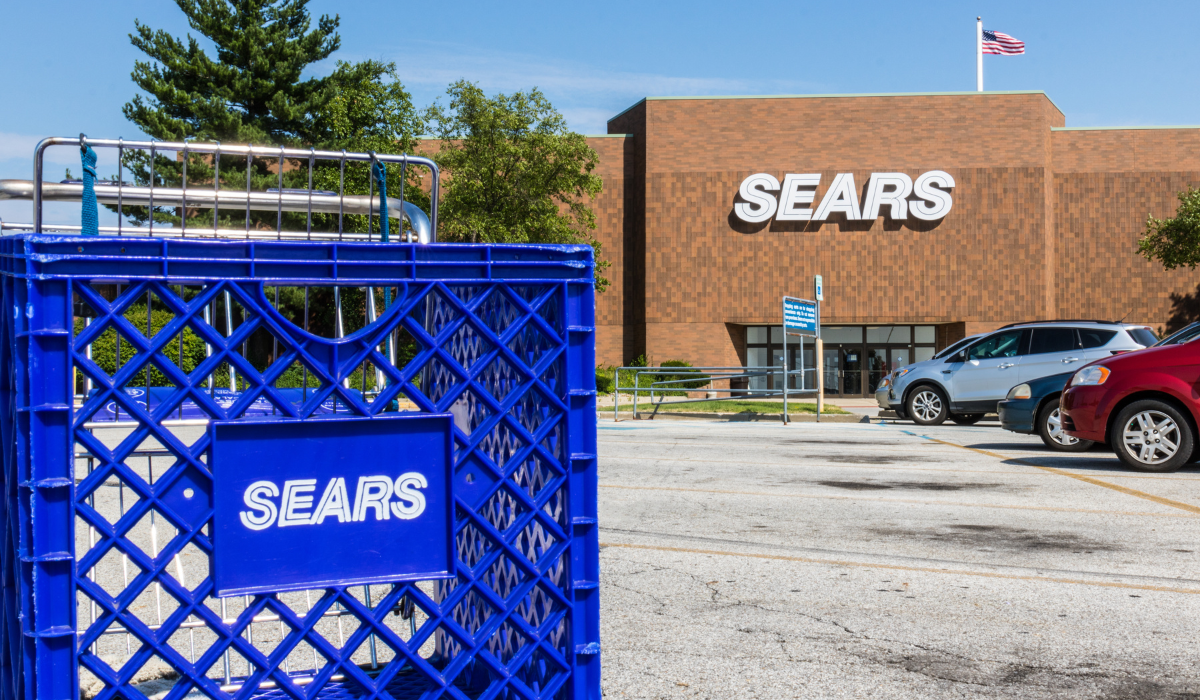 Sears store and shopping cart