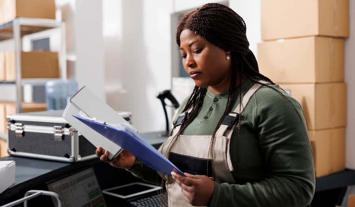 Small business worker