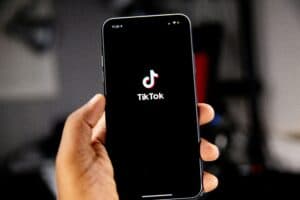 TikTok app on phone, TikTok ban