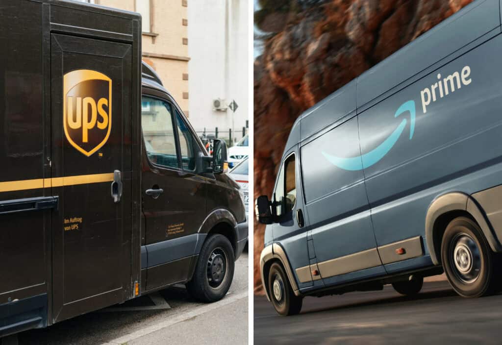 UPS and Amazon Delivery