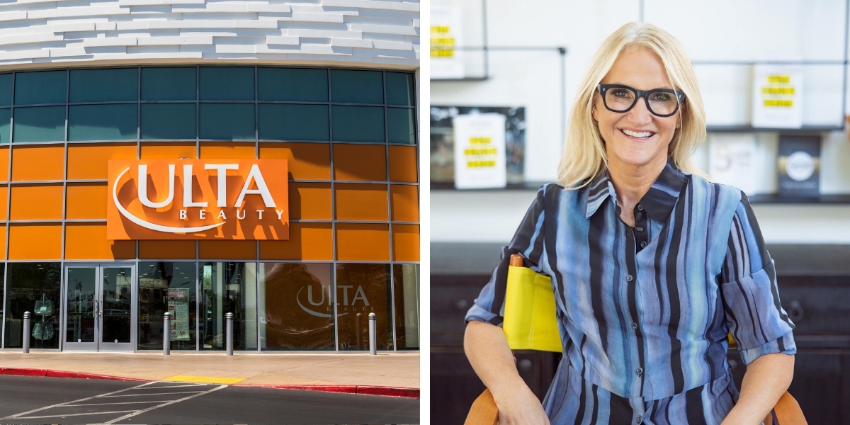 Image of Ulta on the left and Mel Robbins on the right