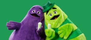 McDonald's Grimace and his uncle O’Grimacey