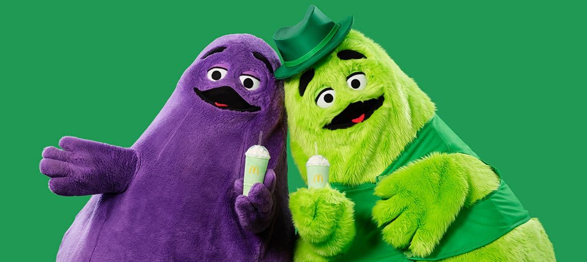 McDonald's Grimace and his uncle O’Grimacey
