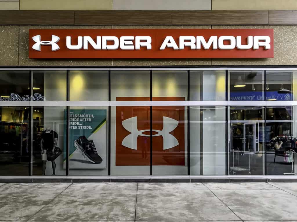 Under Armour storefront