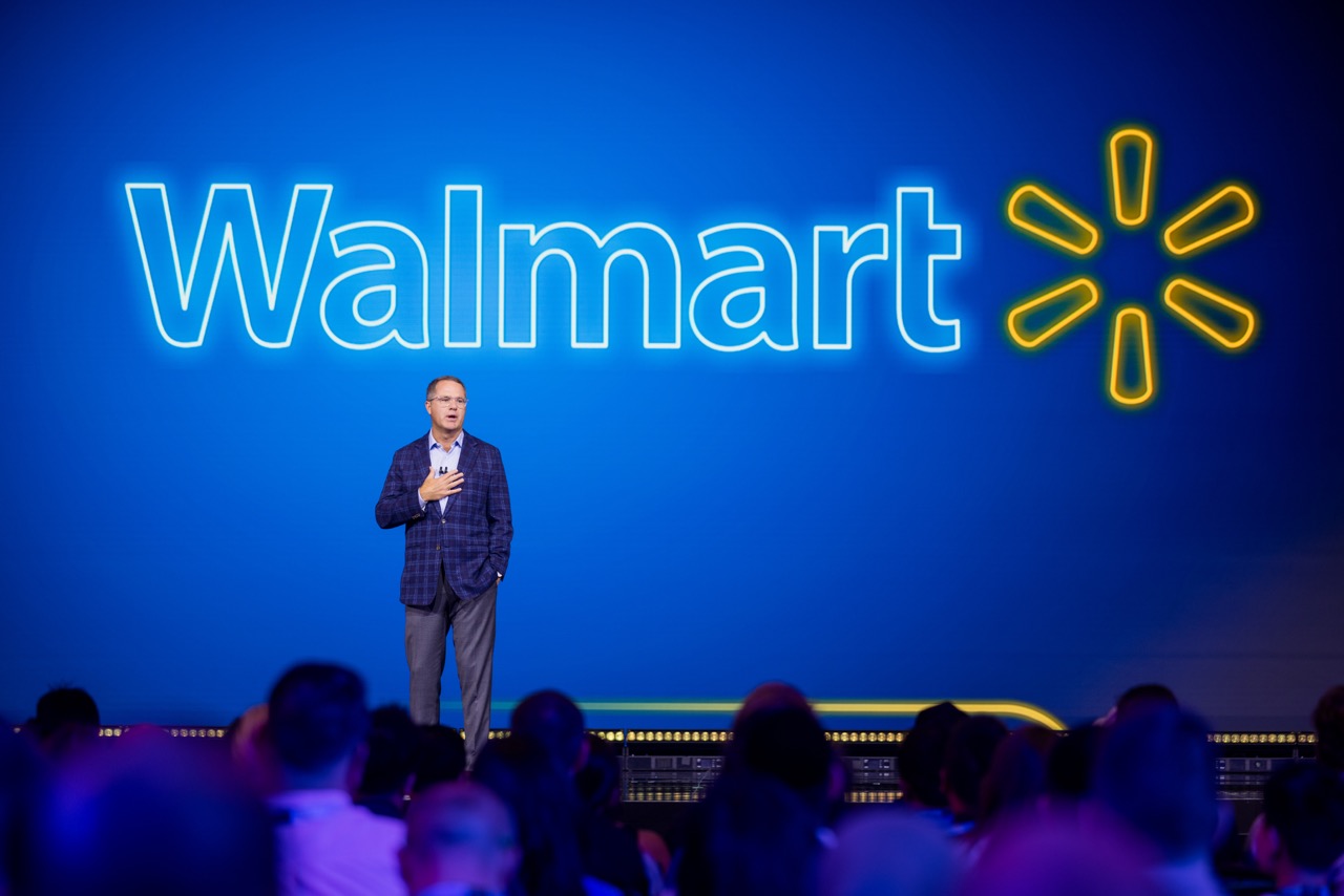 Walmart CEO on stage