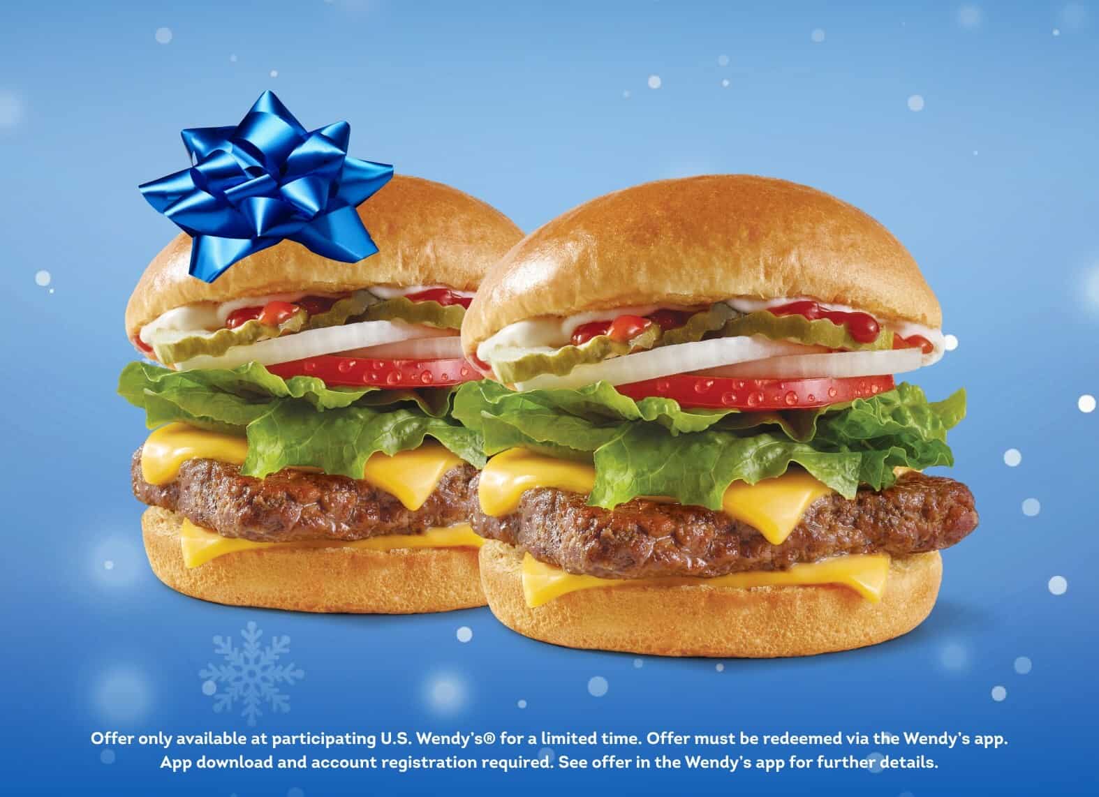 Wendy's Offers 12 Days of Sweet & Spicy Holiday BOGO Deals Exclusively In-App