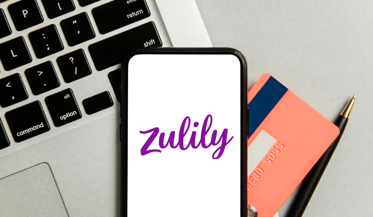 Zulily logo on blank phone