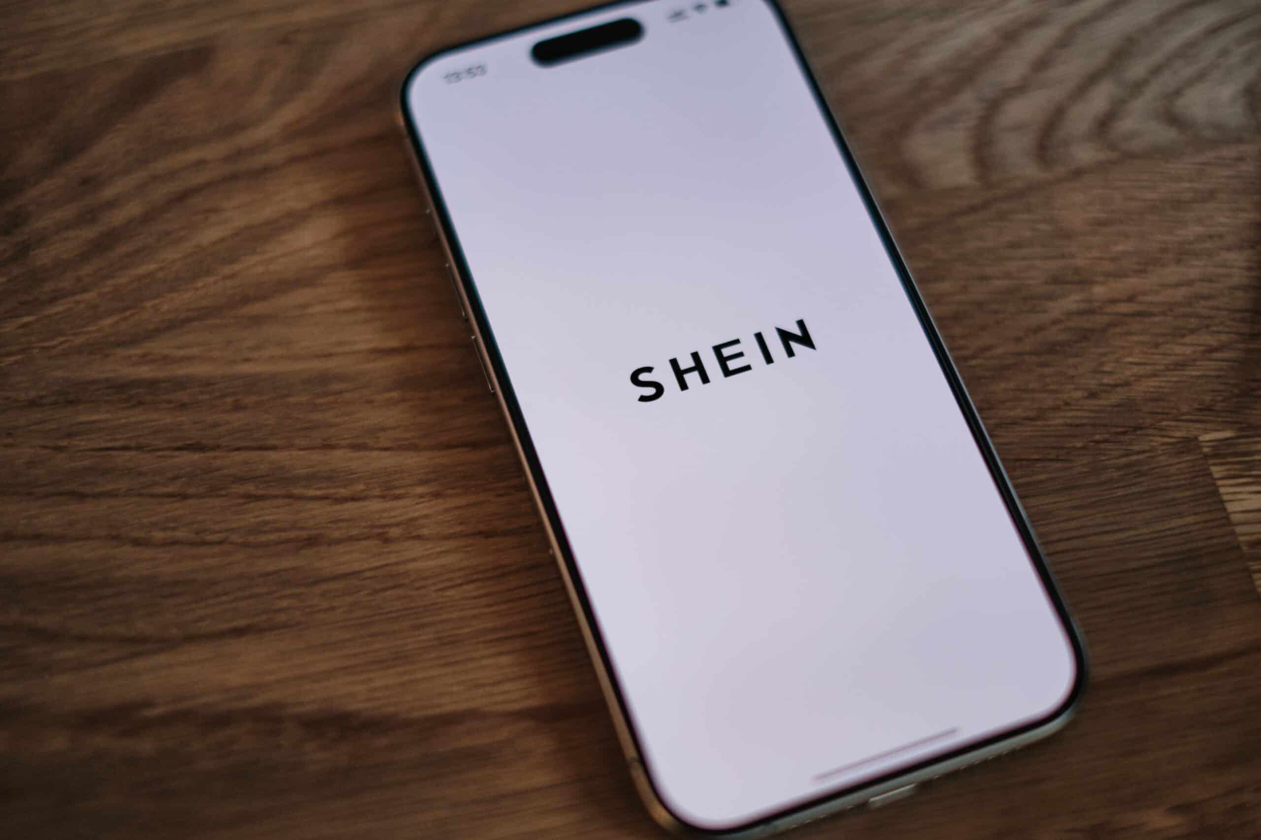 SHEIN app on device, Temu and SHEIN