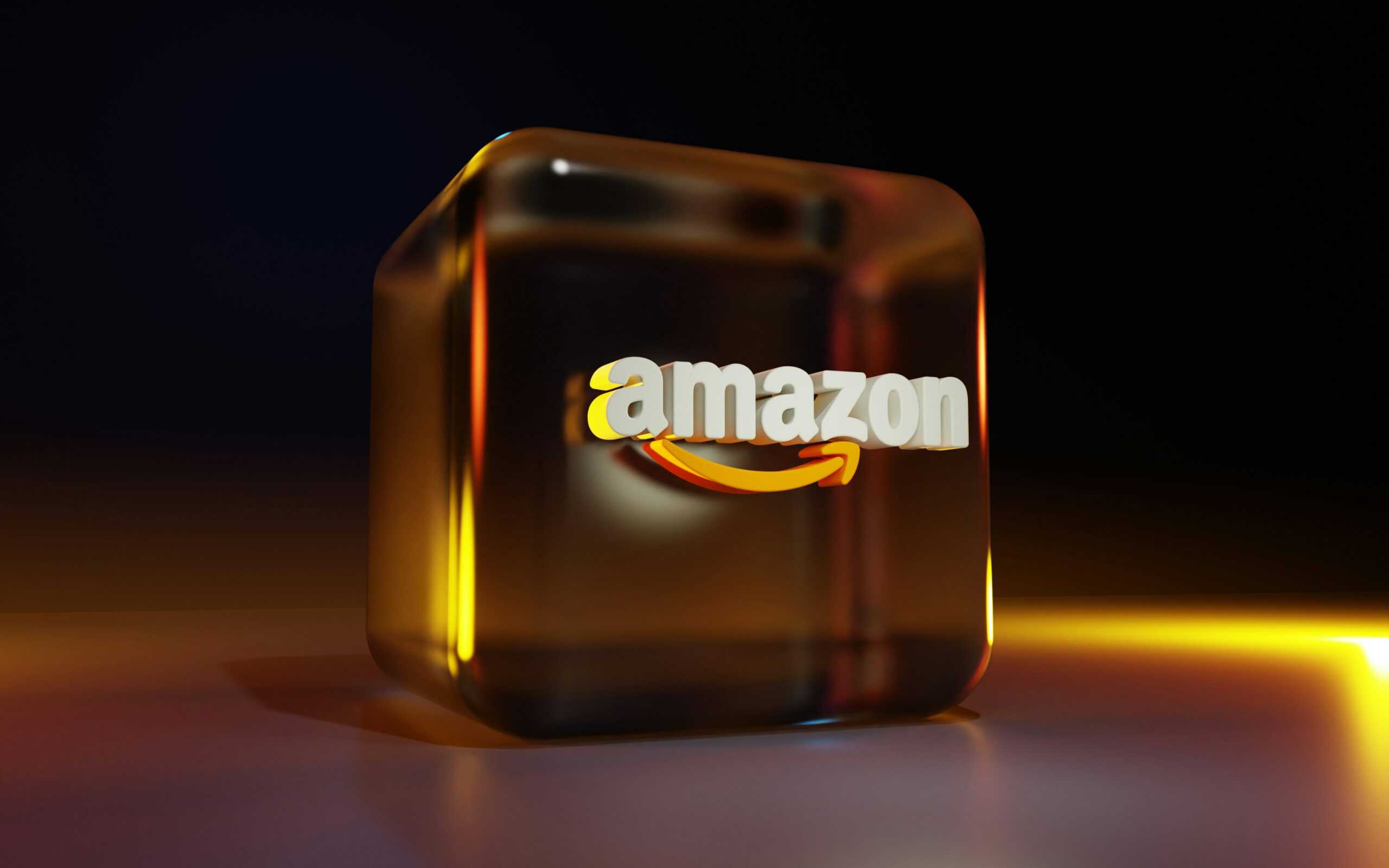 Amazon logo clear block