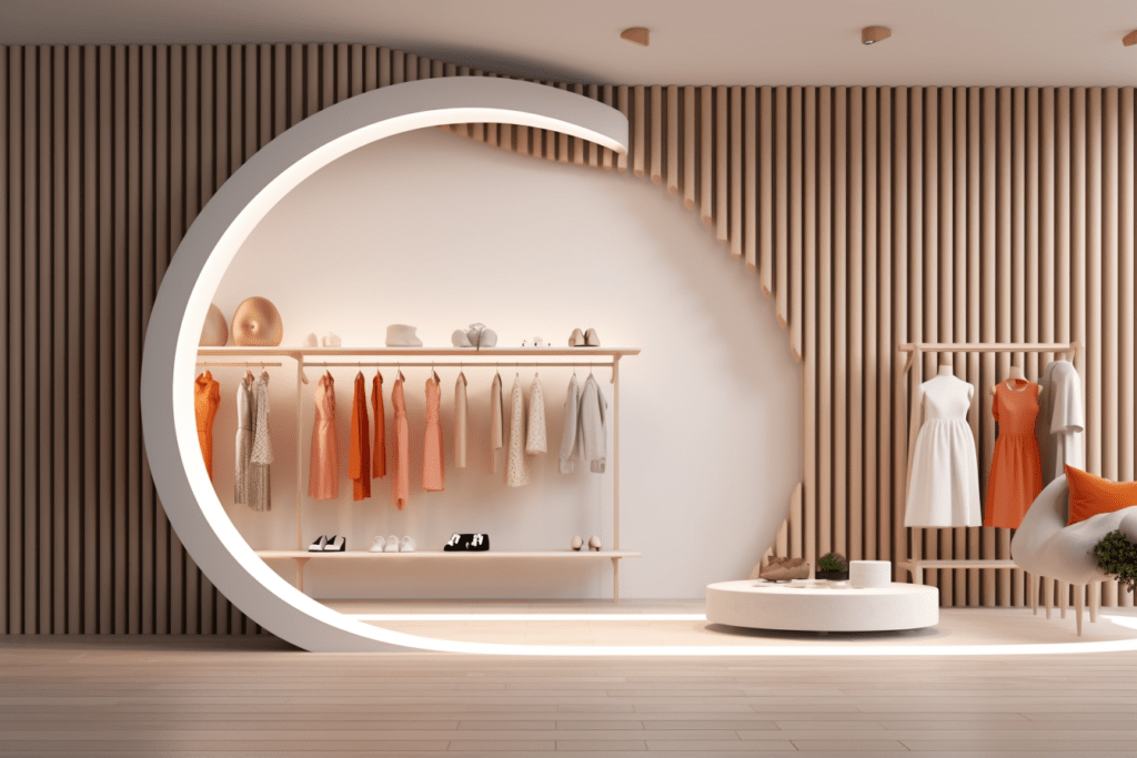 clothing store design modern