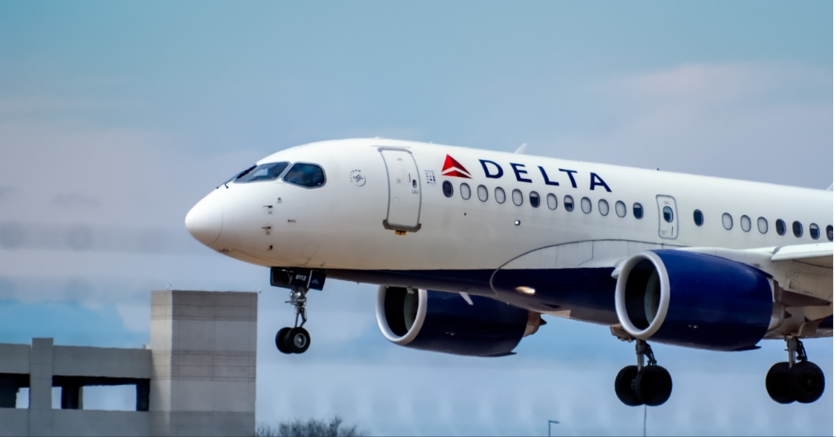 Delta Airlines plane.