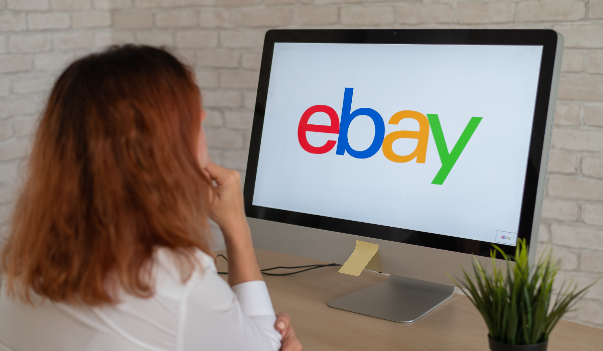 eBay on a computer screen