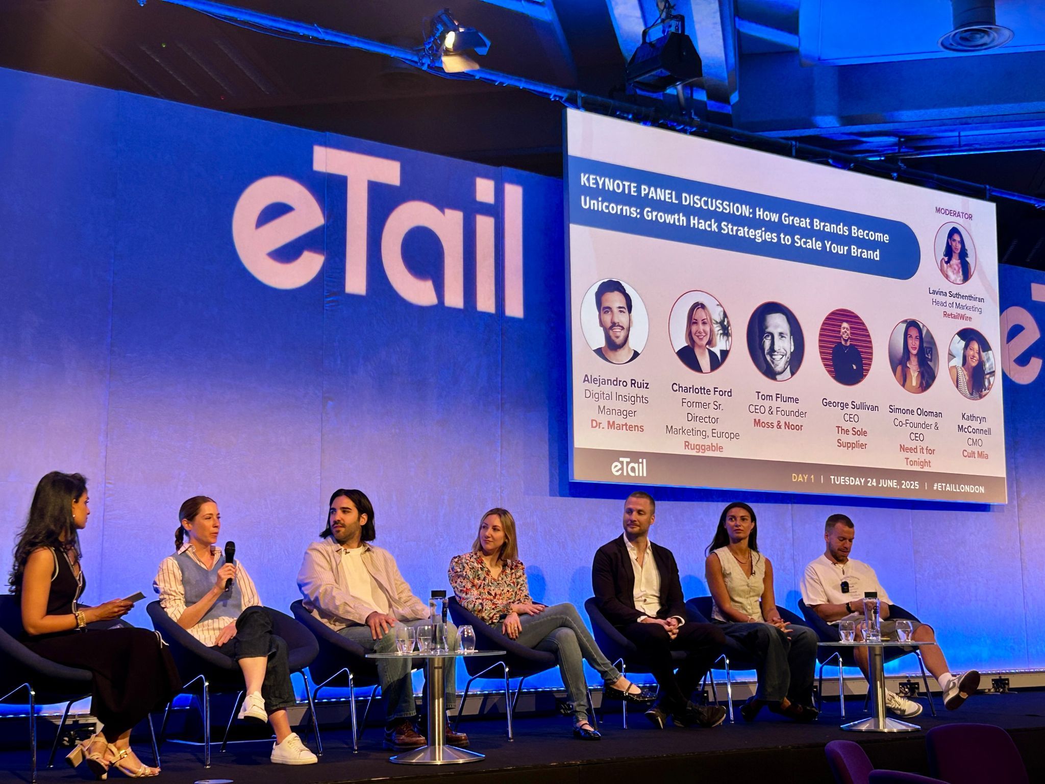 eTail Unicorns Brand panel