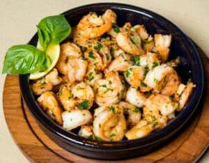 cooked shrimp in bowl