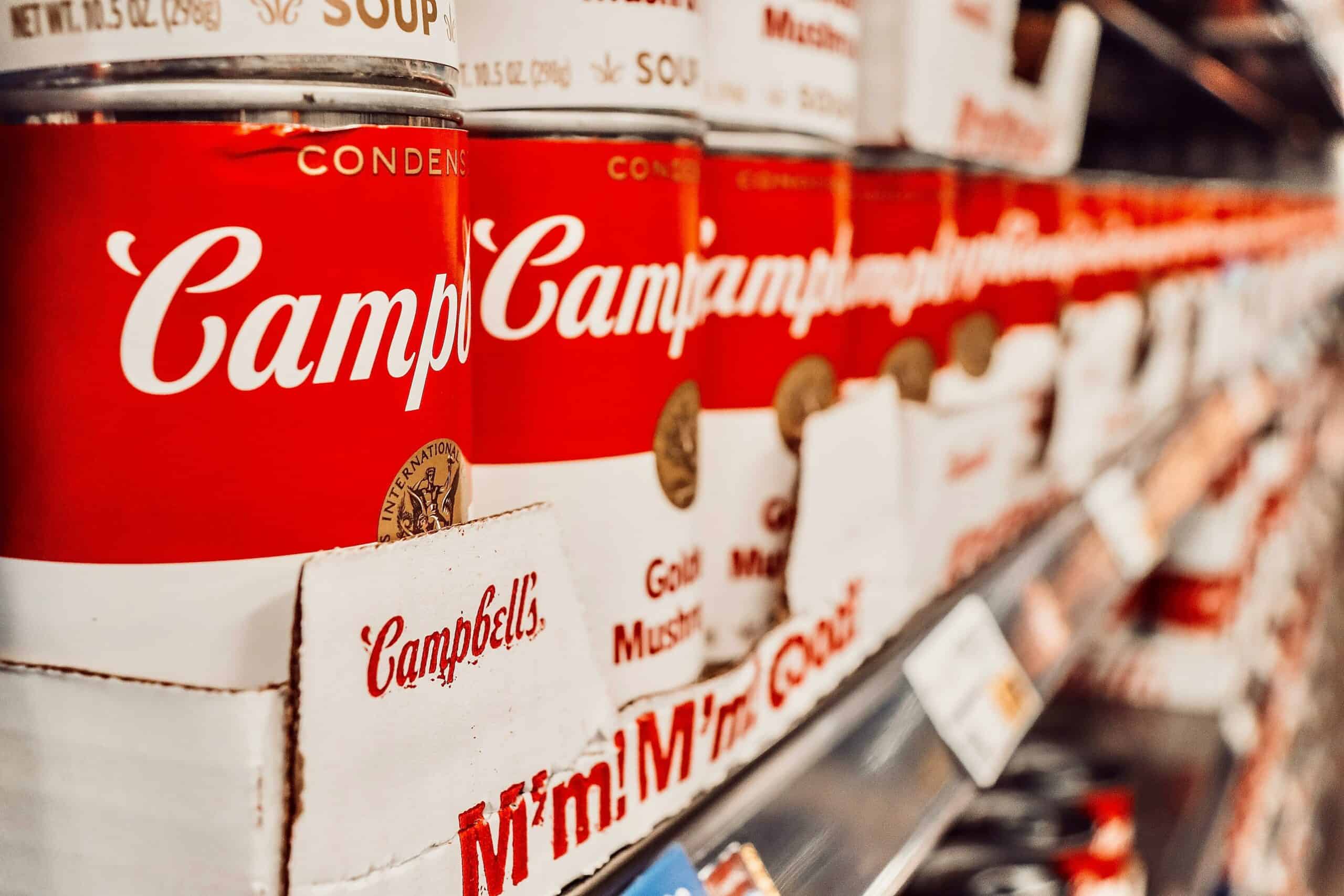 cans of campbell's soup