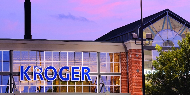 Kroger Supermarket is the country's largest grocery store chain with over $90 billion in sales for the fiscal year of 2012.