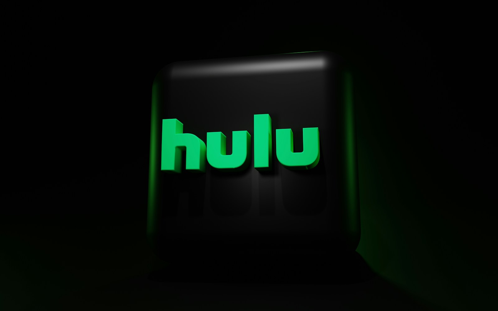 a green neon sign hulu