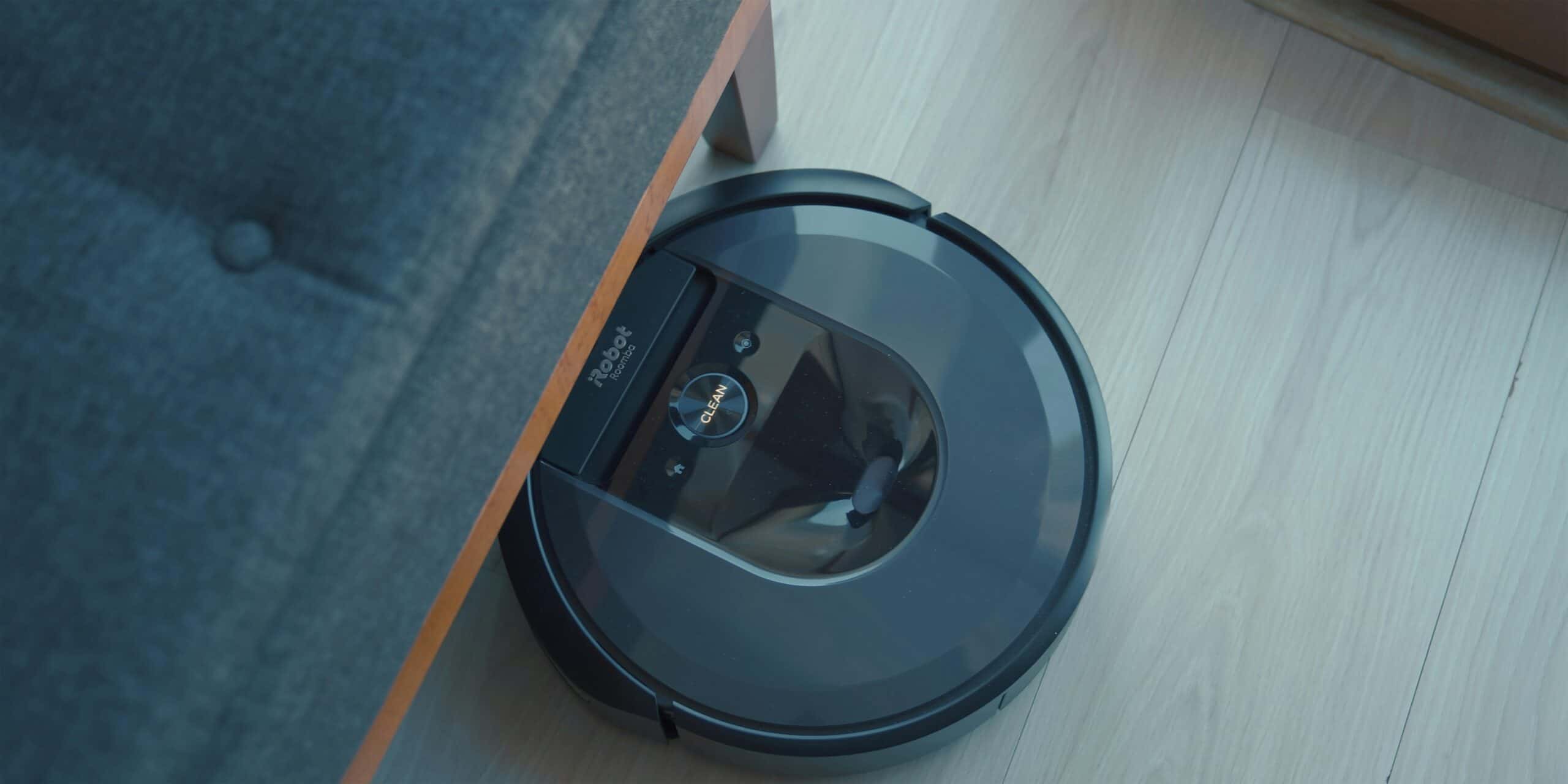 Roomba moving under furniture