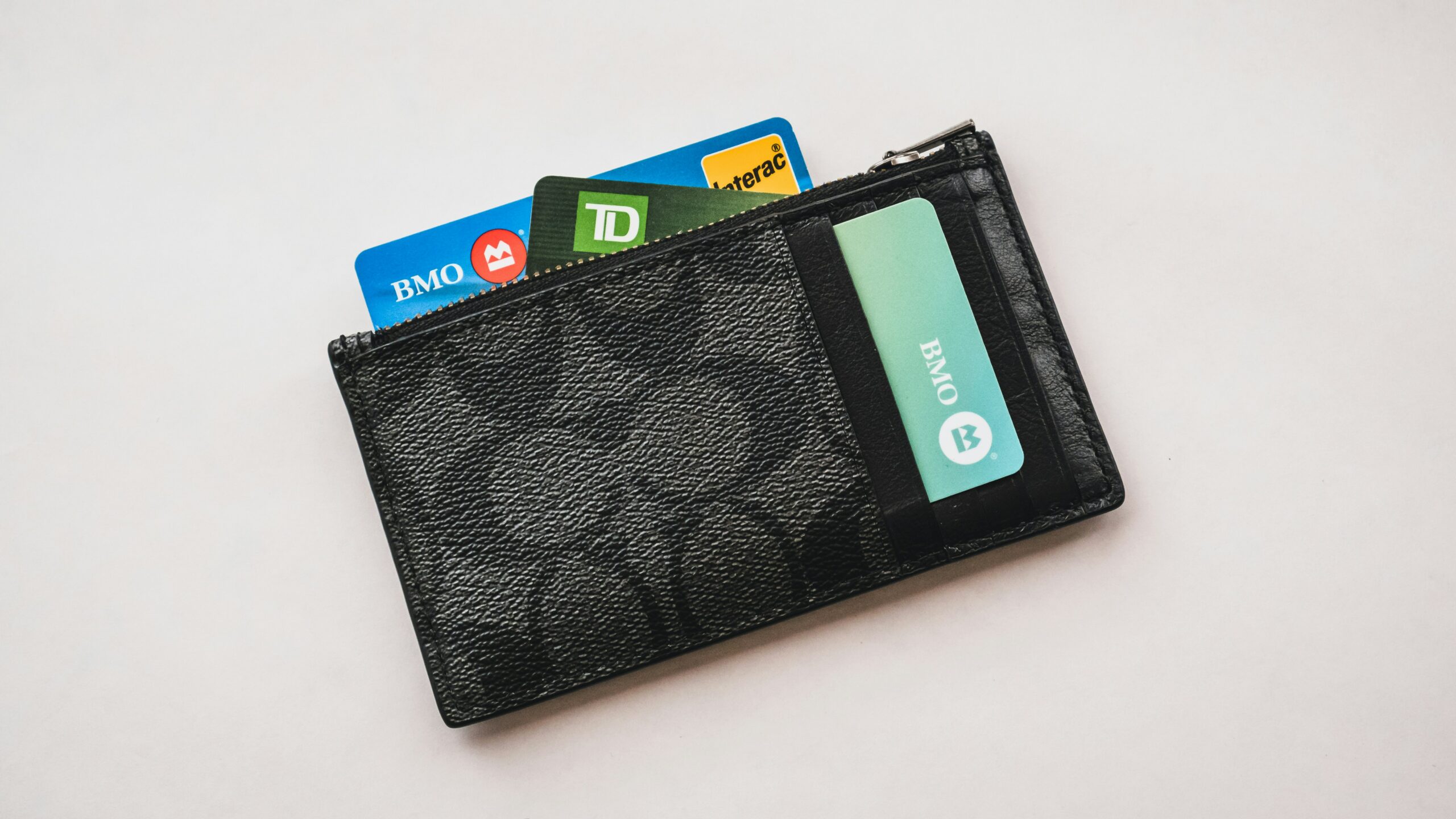 wallet with credit cards