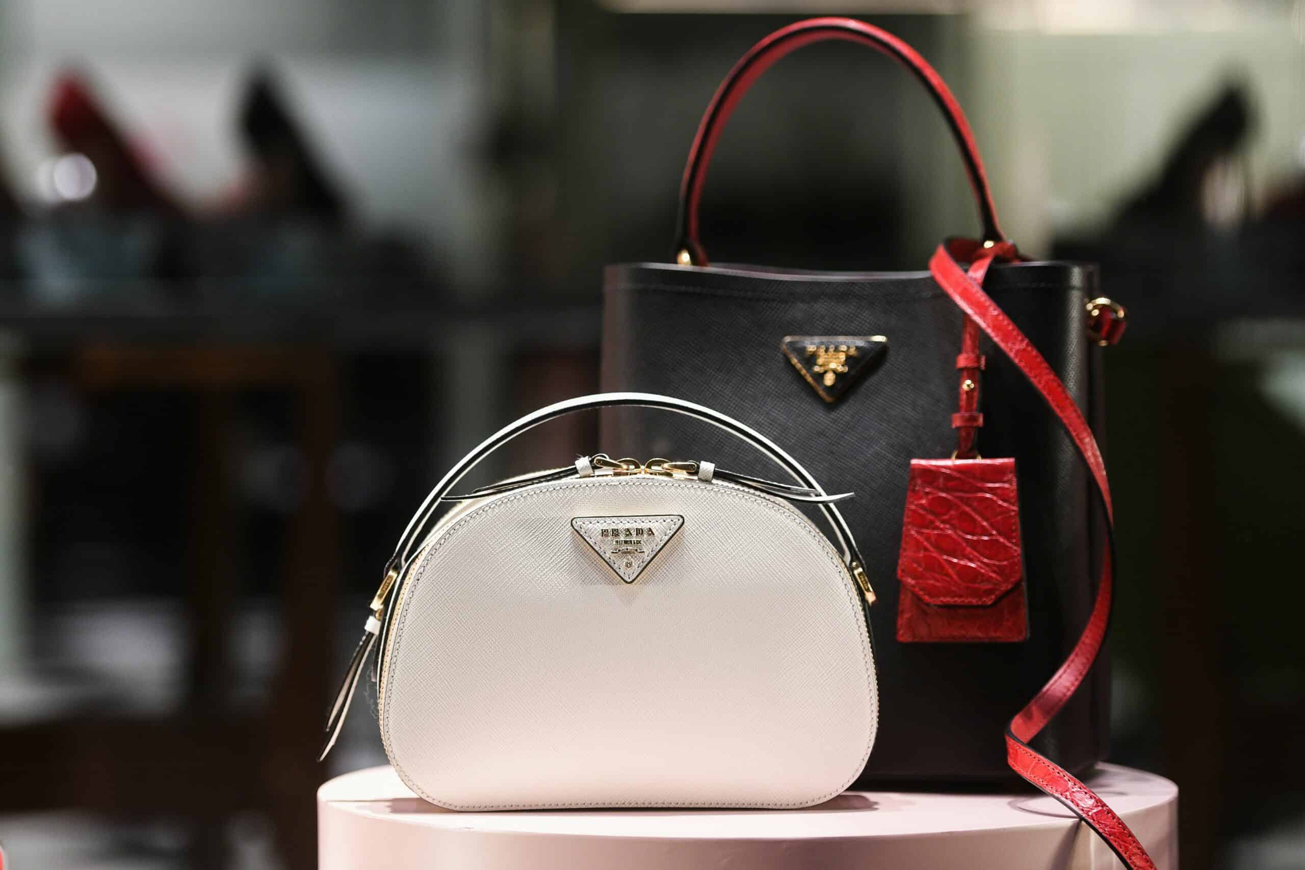 Luxury retail Prada handbags