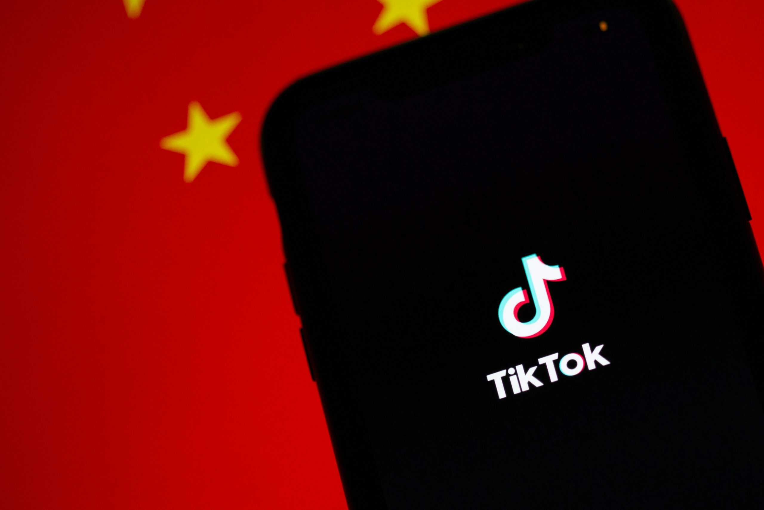 tiktok logo on phone