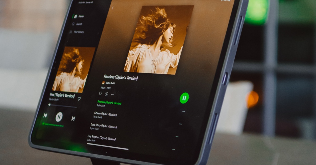 Taylor Swift featured on a Spotify playlist.