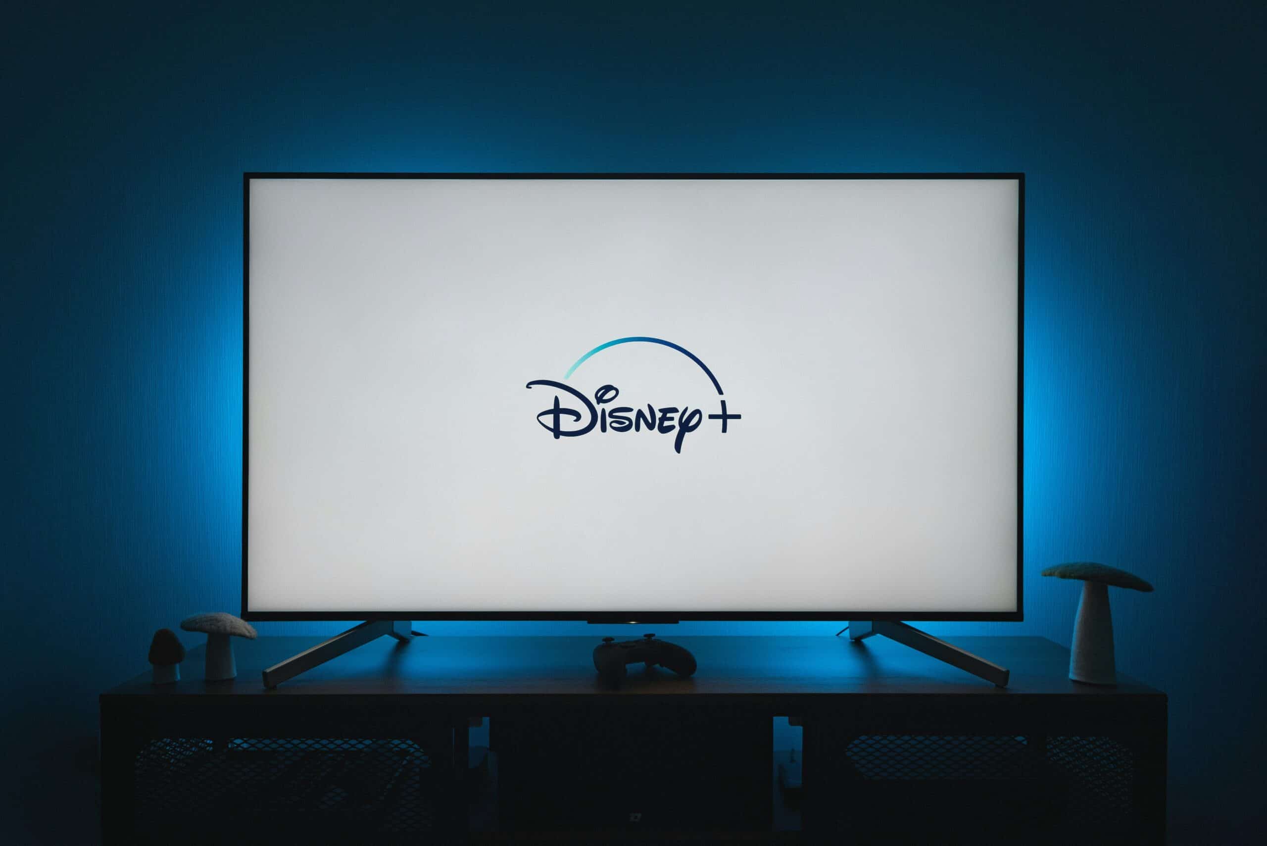 Disney+ logo on TV