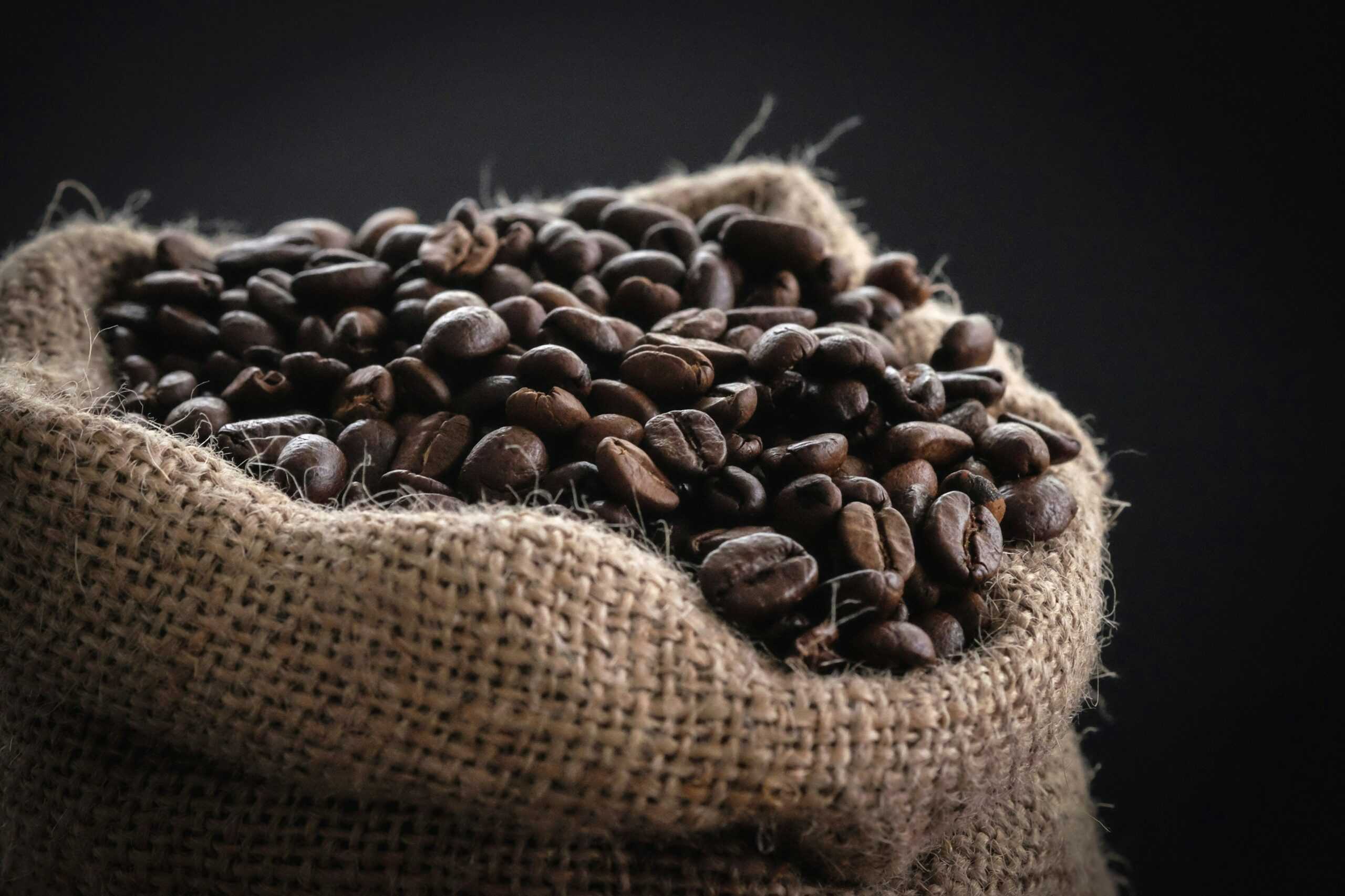 coffee beans in bag