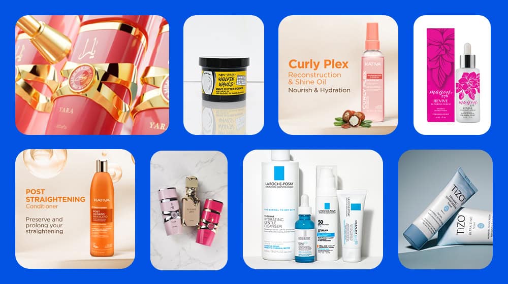 Walmart Start beauty collage
